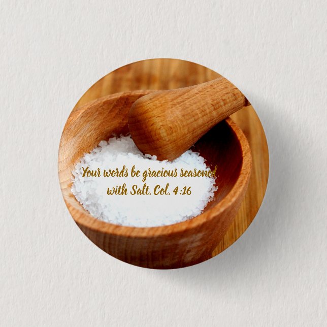 Biblical Verse Col. 4:16 on Button (Front)