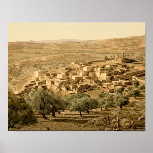 Biblical Village of Bethany in the Holy Land Poster