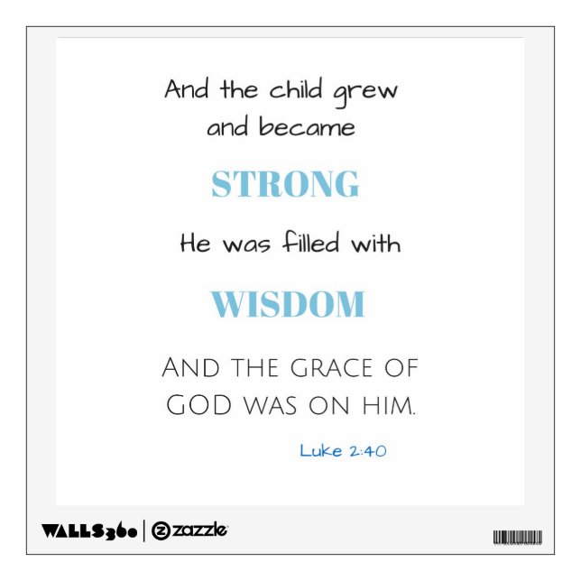 Biblical Wall Decal Baby Boy Nursery Decal (Front)