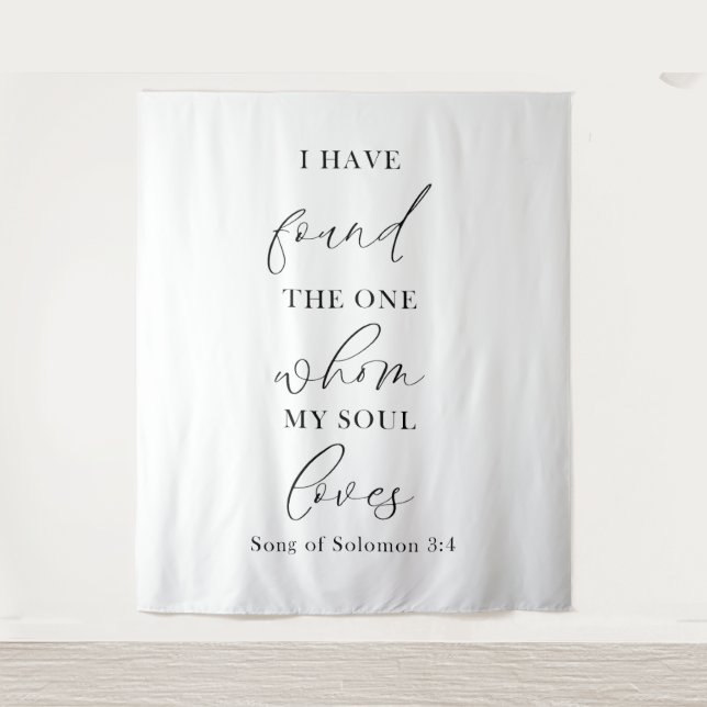 Biblical Wedding Backdrop – I Have Found the One  (Front)