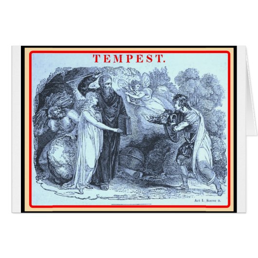 Bibliomania: Shakespeare The Tempest Cards (Front Horizontal)