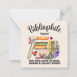 Bibliophile Bliss Note Card