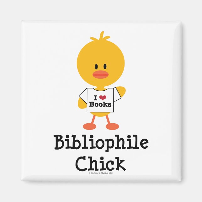 Bibliophile Chick Magnet (Front)