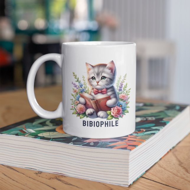 Bibliophile Cute Car Reading A Book Coffee Mug (Creator Uploaded)
