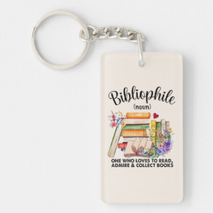 Bibliophile Definition Keychain