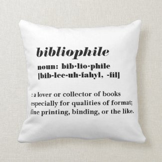 Bibliophile Word-A-Day Pillow
