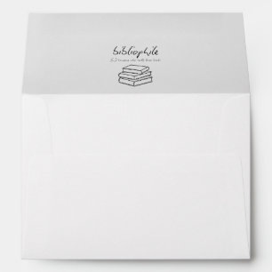 'Bibliophile' Writers Readers Teachers Students Envelope