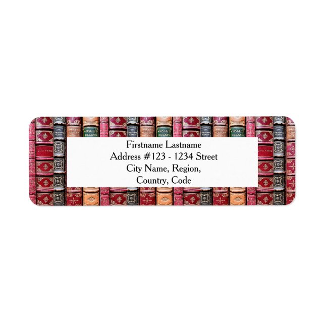 Bibliophile's Address Labels (Front)