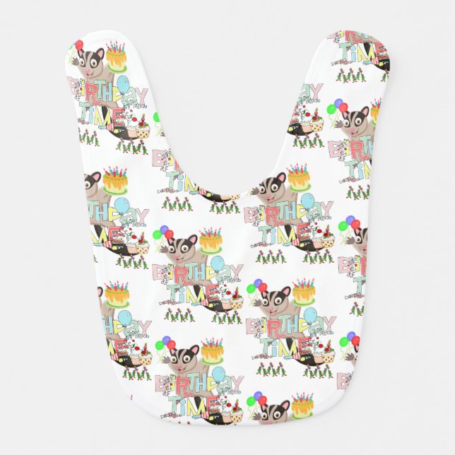 Bibs Happy Birthday Possum Cake (Front)