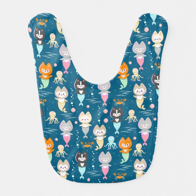 Bibs with a modern minimalist design. (Front)