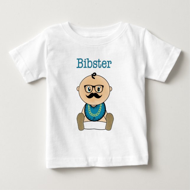 Bibster - Baby HIpster Baby T-Shirt (Front)