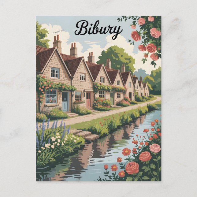 Bibury vintage postcard (Front)