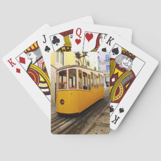 Bica Funicular, Lisbon, Portugal Poker Cards