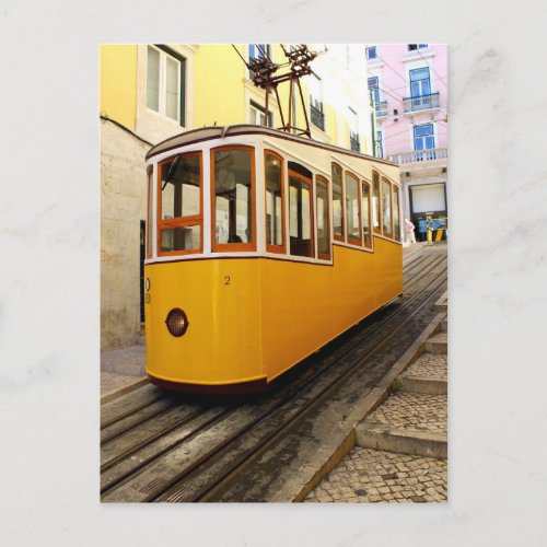 Bica Funicular Lisbon Portugal Postcard