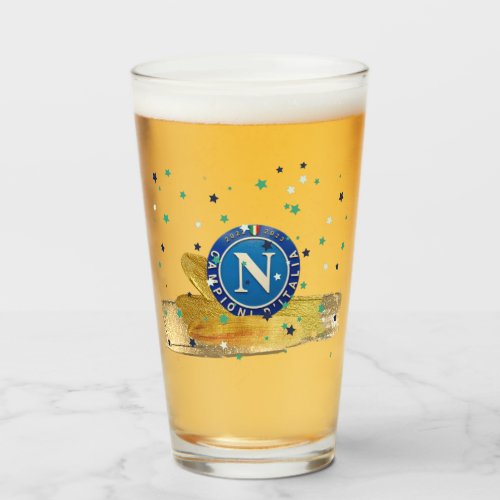 Bicchiere di birra Scudetto Napoli Glass