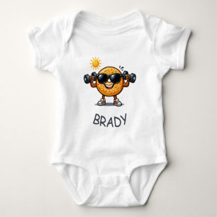 Bicep Bagel Baby Bodysuit