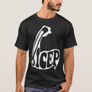 Bicep Bodybuilding Weightlifting Muscles Barbells  T-Shirt
