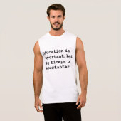 Biceps is importanter sleeveless shirt (Front Full)