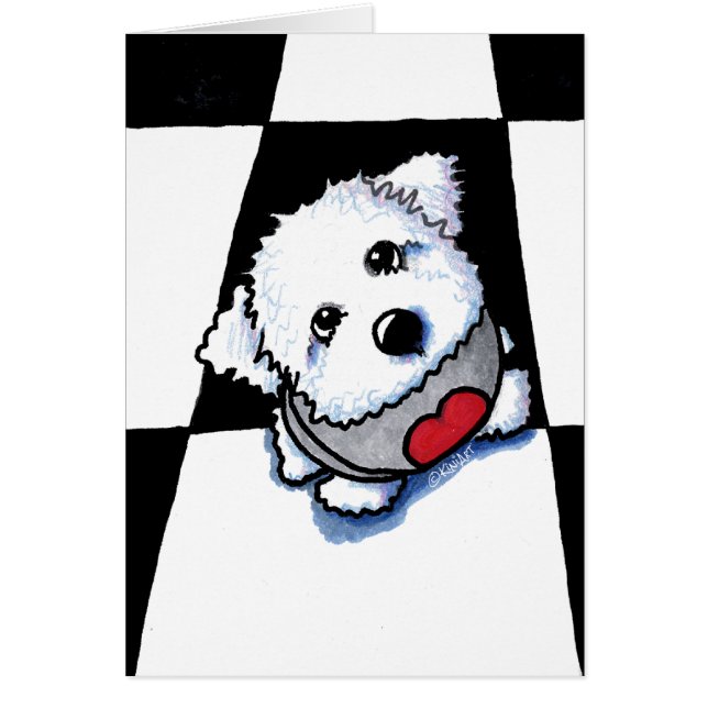 Bichon Baby Note Card (Front)