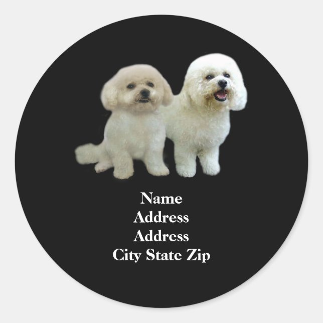 Bichon Buddies Address Label (Front)