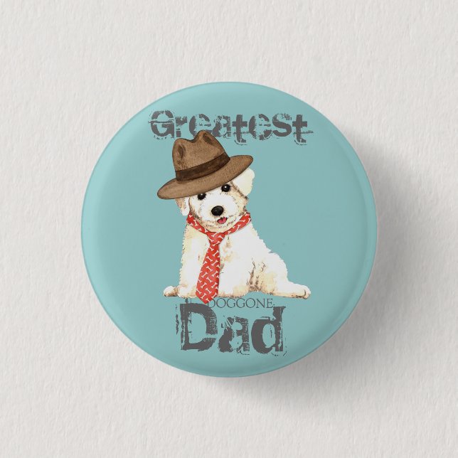 Bichon Dad Button (Front)