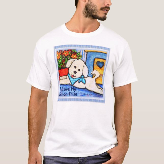 Bichon Dog Love Nightie T-Shirt (Front)