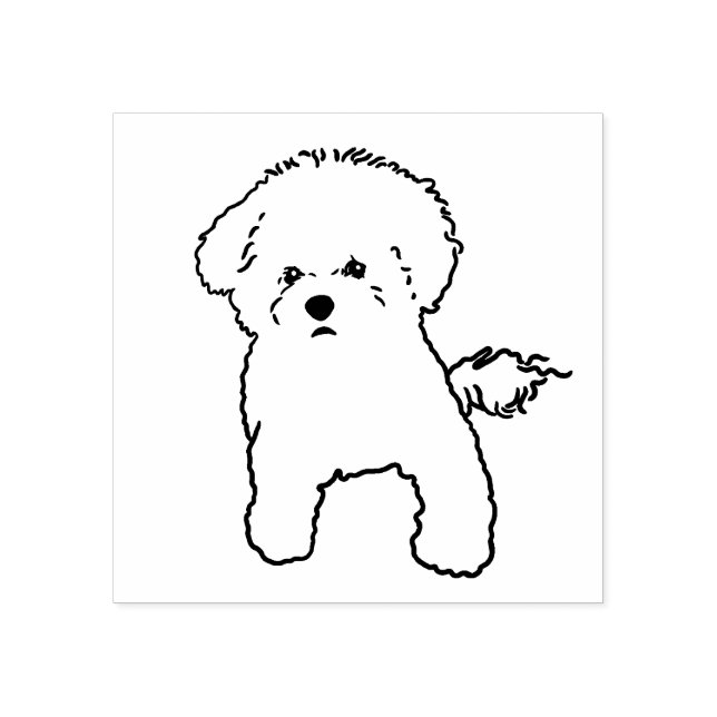 Bichon Dog Stamp (Imprint)