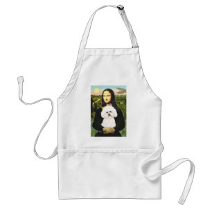 Bichon Frise 2R - Mona Lisa Adult Apron