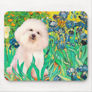 Bichon Frise 4  - Irises Mouse Pad