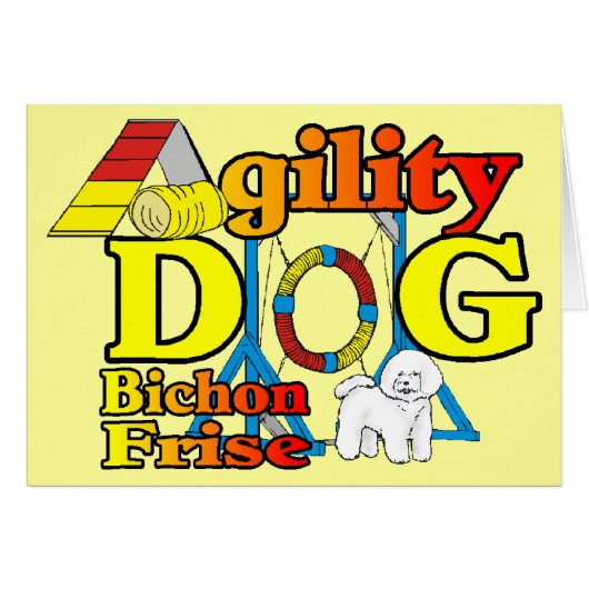 Bichon Frise Agility Gifts (Front Horizontal)