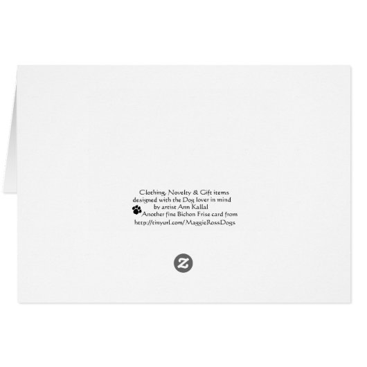 Bichon Frise American Flag (Back Horizontal)