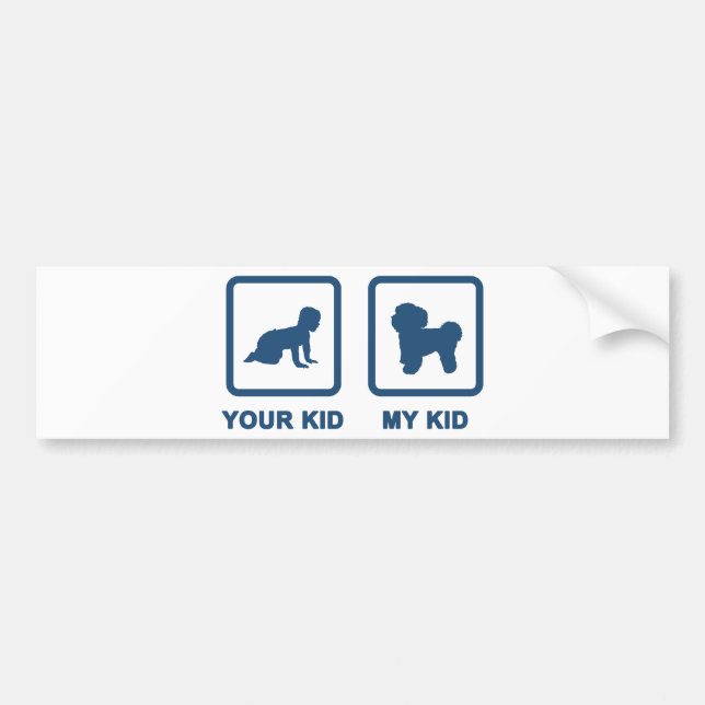 Bichon Frise Bumper Sticker (Front)