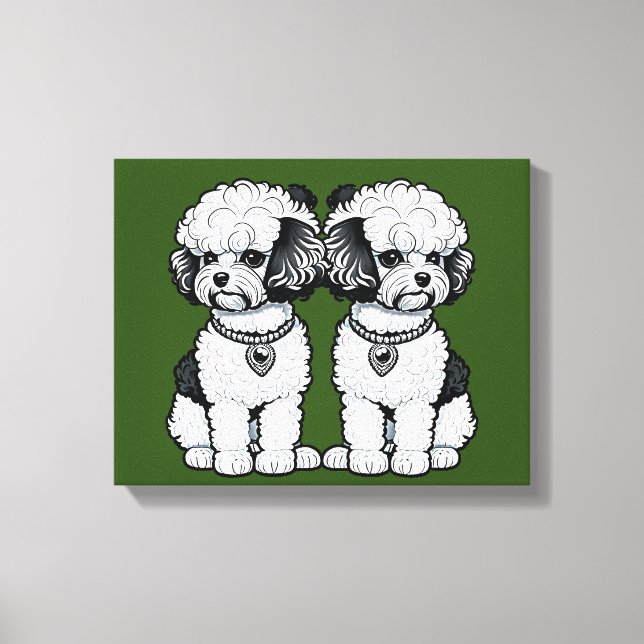 Bichon Frise Canvas Print (Front)