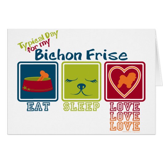 Bichon Frise Cards (Front Horizontal)