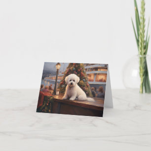 Bichon Frise Christmas Cruise: Pawsome Holiday  Card