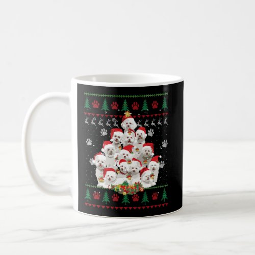 Bichon Frise Christmas Dog Lover Gift Ugly Sweater Coffee Mug