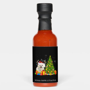 Bichon Frise Christmas Dog Lover Xmas Santa Hot Sauces
