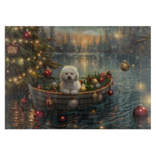Bichon Frise Christmas Festive Voyage Cutting Board