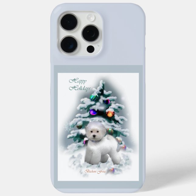 Bichon Frise Christmas Holidays Case-Mate iPhone Case (Back)