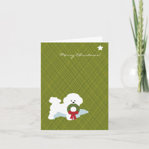 Bichon Frise Christmas Notecard