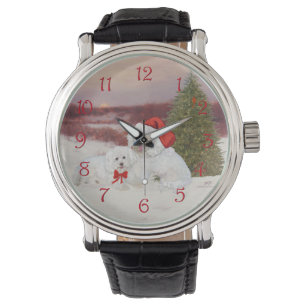 Bichon Frise Christmas Watch