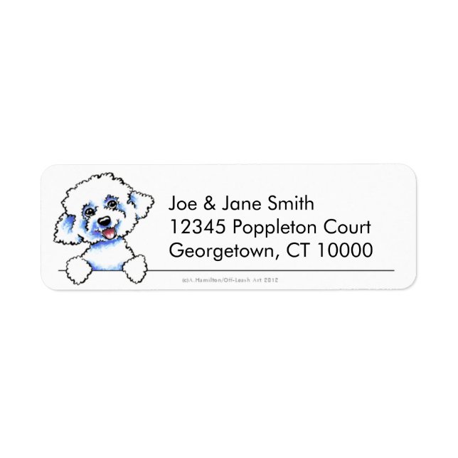 Bichon Frise Clean & Simple Label (Front)