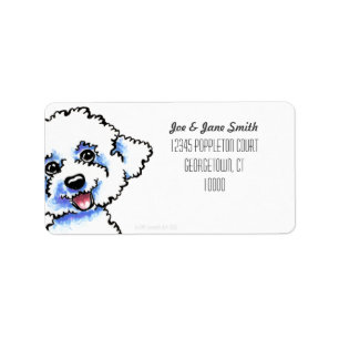 Bichon Frise Custom Color Label