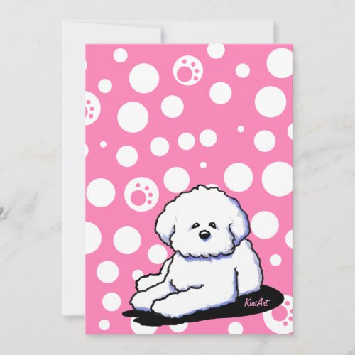 Bichon Frise Custom Invitations