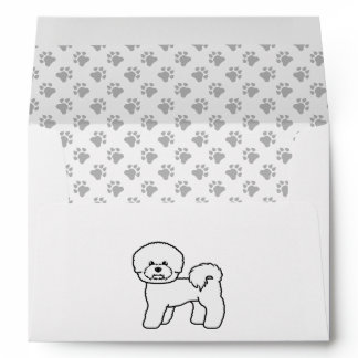 Bichon Frise Cute Cartoon Dog Illustration Envelope