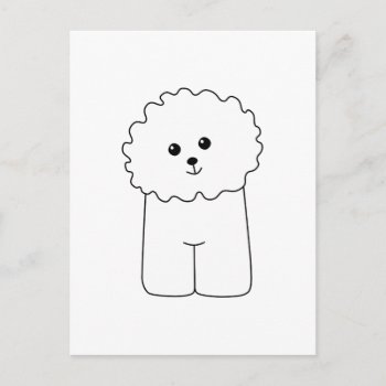 Bichon Frise  Cute Dog. Postcard by Animal_Art_By_Ali at Zazzle