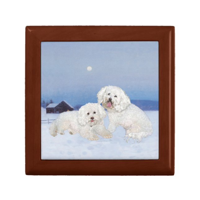 Bichon Frise December Evening Gift Box (Front)