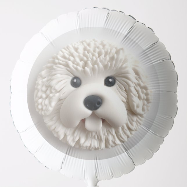 Bichon Frise Dog 3D Inspired Balloon (Front)