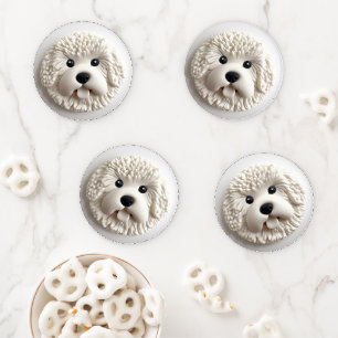 Bichon Frise Dog 3D Inspired Coaster Set