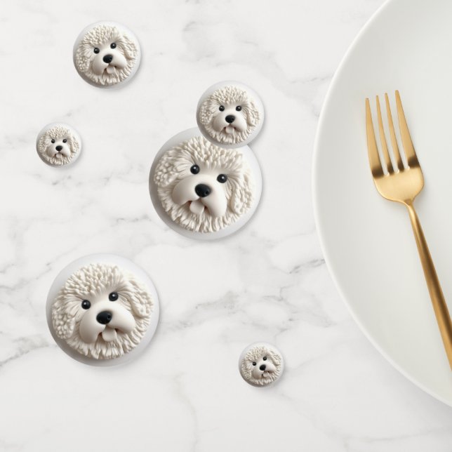 Bichon Frise Dog 3D Inspired Confetti (Group)